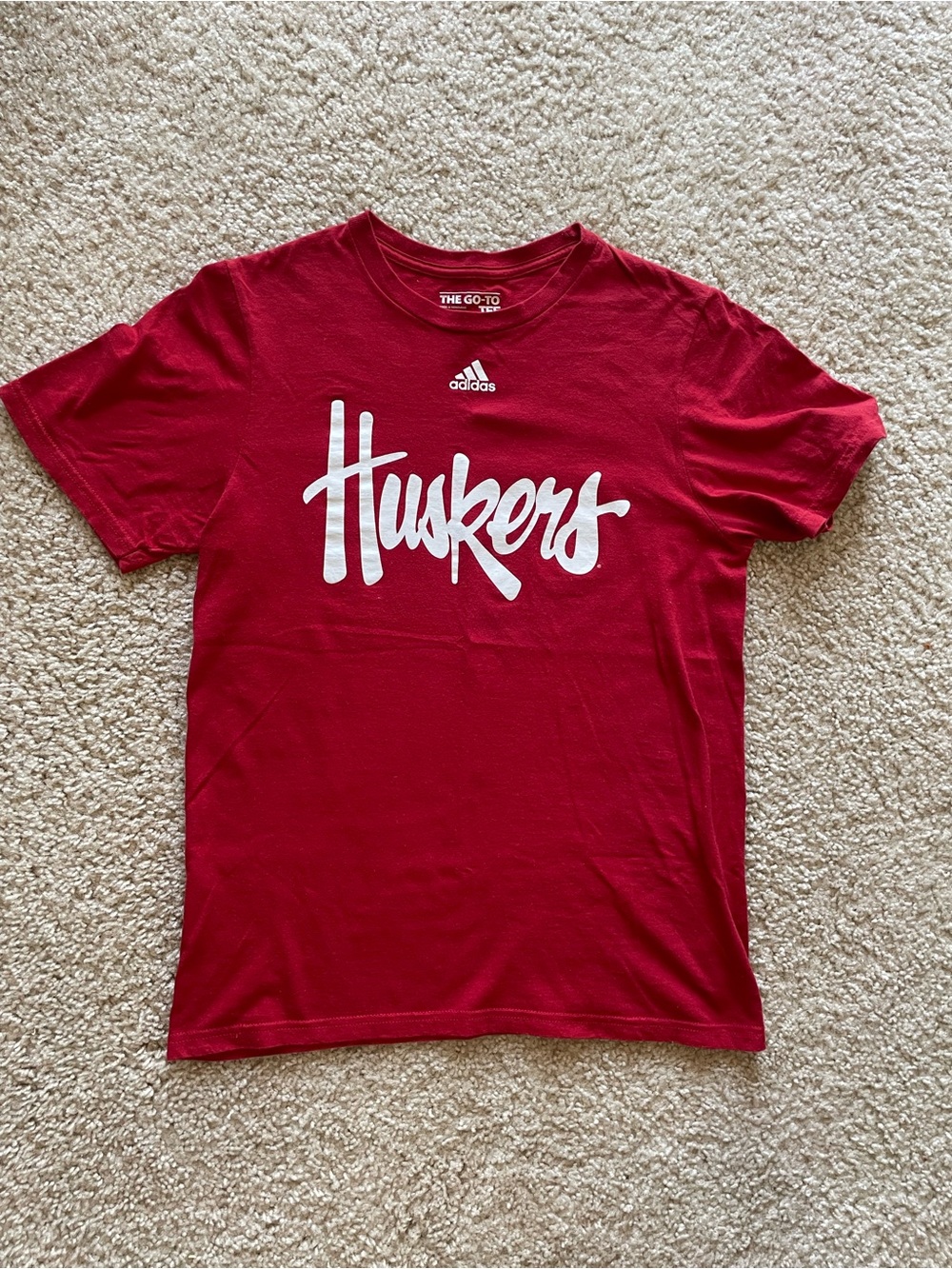 Adidas Huskers Script Tee